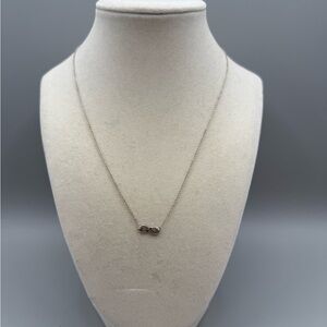 Elegant Silver Infinity Necklace